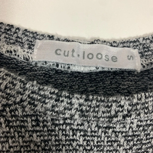 Cut Loose Women Tunic Small Academia Layering Lagenlook Neutral Casual Slits USA - Picture 4 of 8